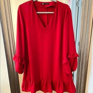 Zara Dress with Ruffle Hem